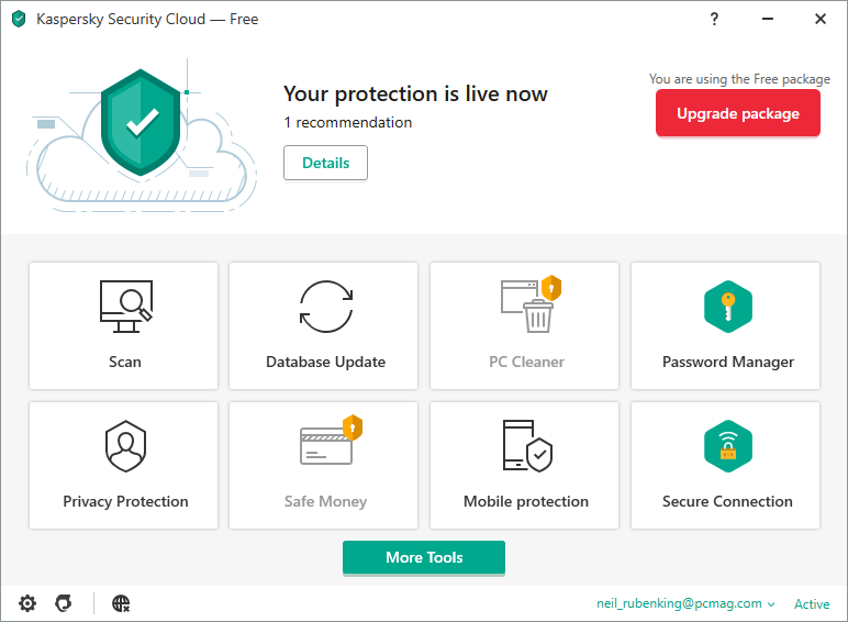 Kaspersky Security Cloud בחינם